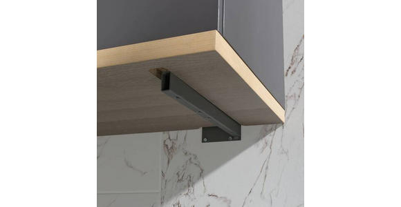 BADEZIMMER in 207 cm - Graubraun/Eschefarben, MODERN, Glas/Holz (207cm) - Novel