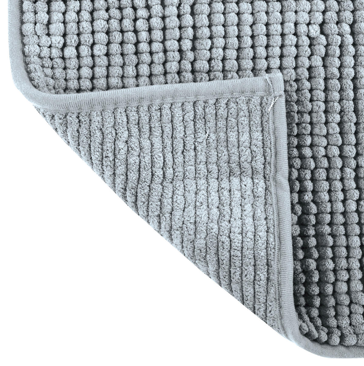 BADTEPPICH Grau 50/80 cm  - Grau, KONVENTIONELL (50/80cm) - Spirella