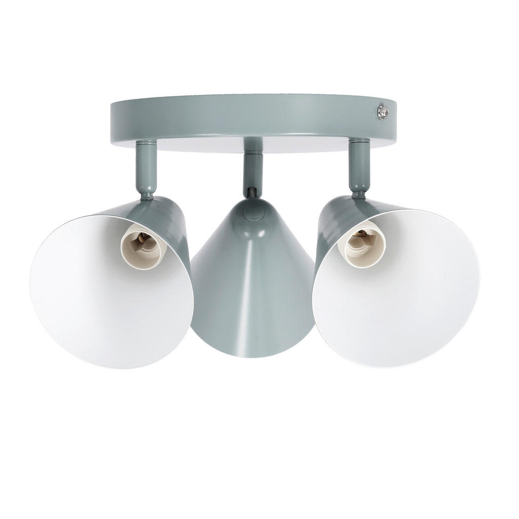 Thumbnail - Deckenstrahler Amor, Grau, Metall, 34x16x34 cm, RoHS, Europäischer Sicherheitsstandard, einfach zu transportieren, Lampe...