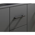 SIDEBOARD  in 139/90/34 cm  - Anthrazit/Schwarz, KONVENTIONELL, Holzwerkstoff/Kunststoff (139/90/34cm) - Carryhome