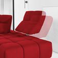ECKSOFA in Struktur Rot  313/233 cm  - Rot/Schwarz, Design, Kunststoff/Textil (313/233cm) - Emilio Belluti