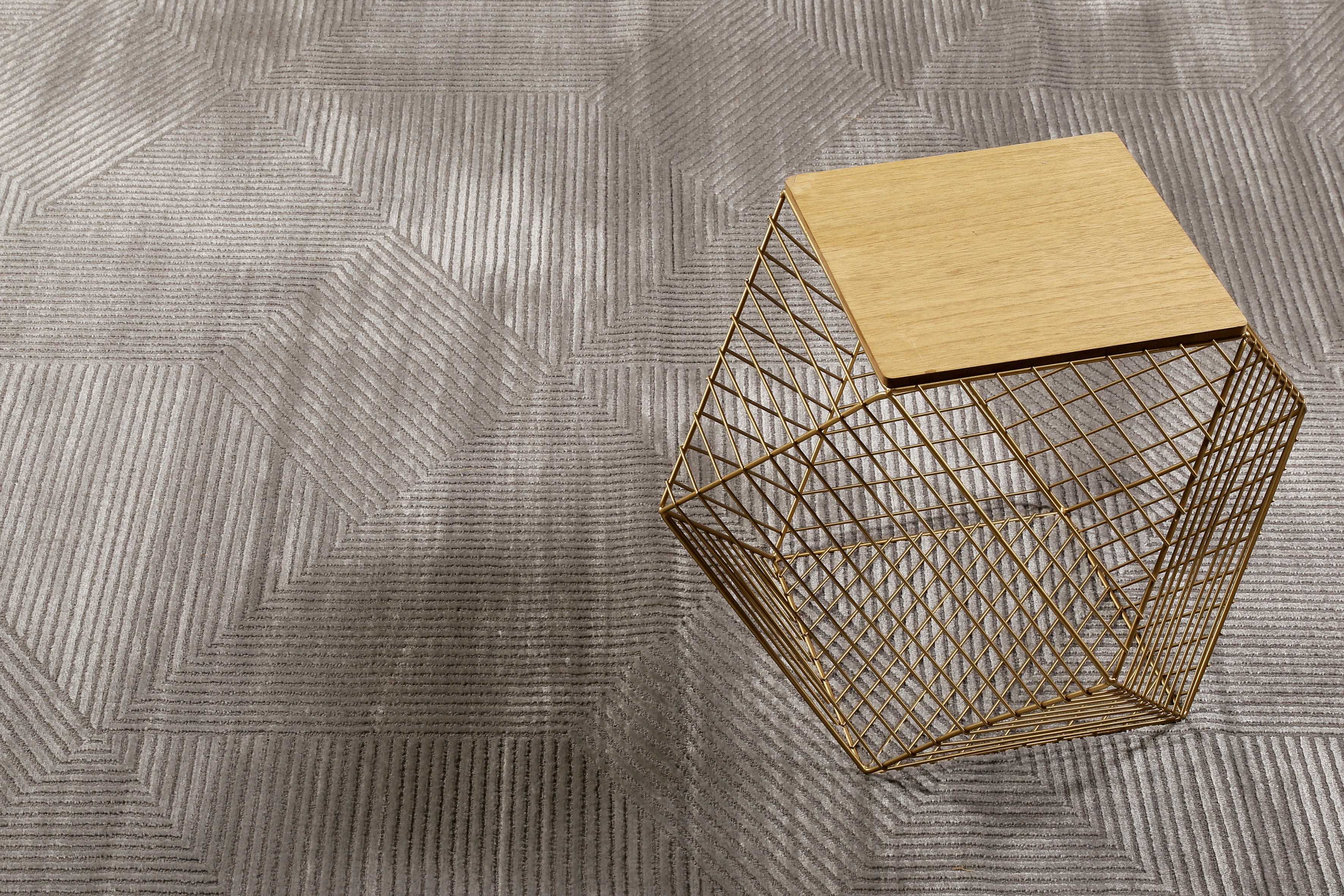 WEBTEPPICH 80/150 cm Velvet Groove Taupe  - Taupe, KONVENTIONELL, Textil (80/150cm) - Esprit