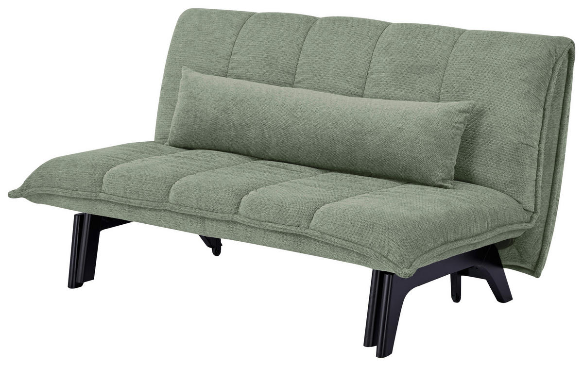 SCHLAFSOFA  in Webstoff Grün  - Schwarz/Grün, Basics, Holz/Textil (148/82/102cm) - Stylife