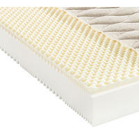 KOMFORTSCHAUMMATRATZE 200/200 cm Höhe ca. 24 cm 7 -Zonen - Beige, Basics, Textil (200/200cm) - Valnatura
