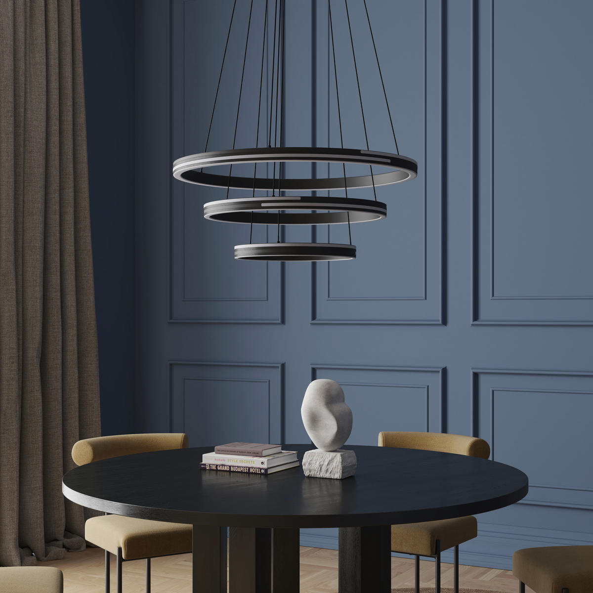 LED-HÄNGELEUCHTE 80/150 cm  - Grau, Design, Kunststoff/Metall (80/150cm) - Dieter Knoll