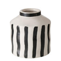VAS 14 cm  - vit/svart, Natur, keramik (13/14cm)