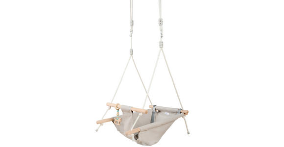 BABYSCHAUKEL ENJOY - Naturfarben/Weiß, Basics, Holz/Kunststoff (45/70/170cm) - My Baby Lou