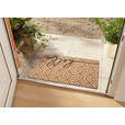 KOKOSMATTE MIX MATS HELLOGEOMETRIC 45X75 - Hellbraun/Schwarz, Basics, Naturmaterialien/Kunststoff (45/75cm) - Esposa