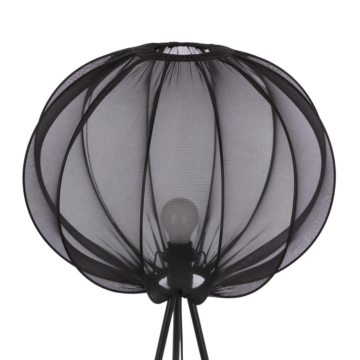 STEHLEUCHTE 52/52/161 cm    - Schwarz, KONVENTIONELL, Kunststoff/Metall (52/52/161cm)