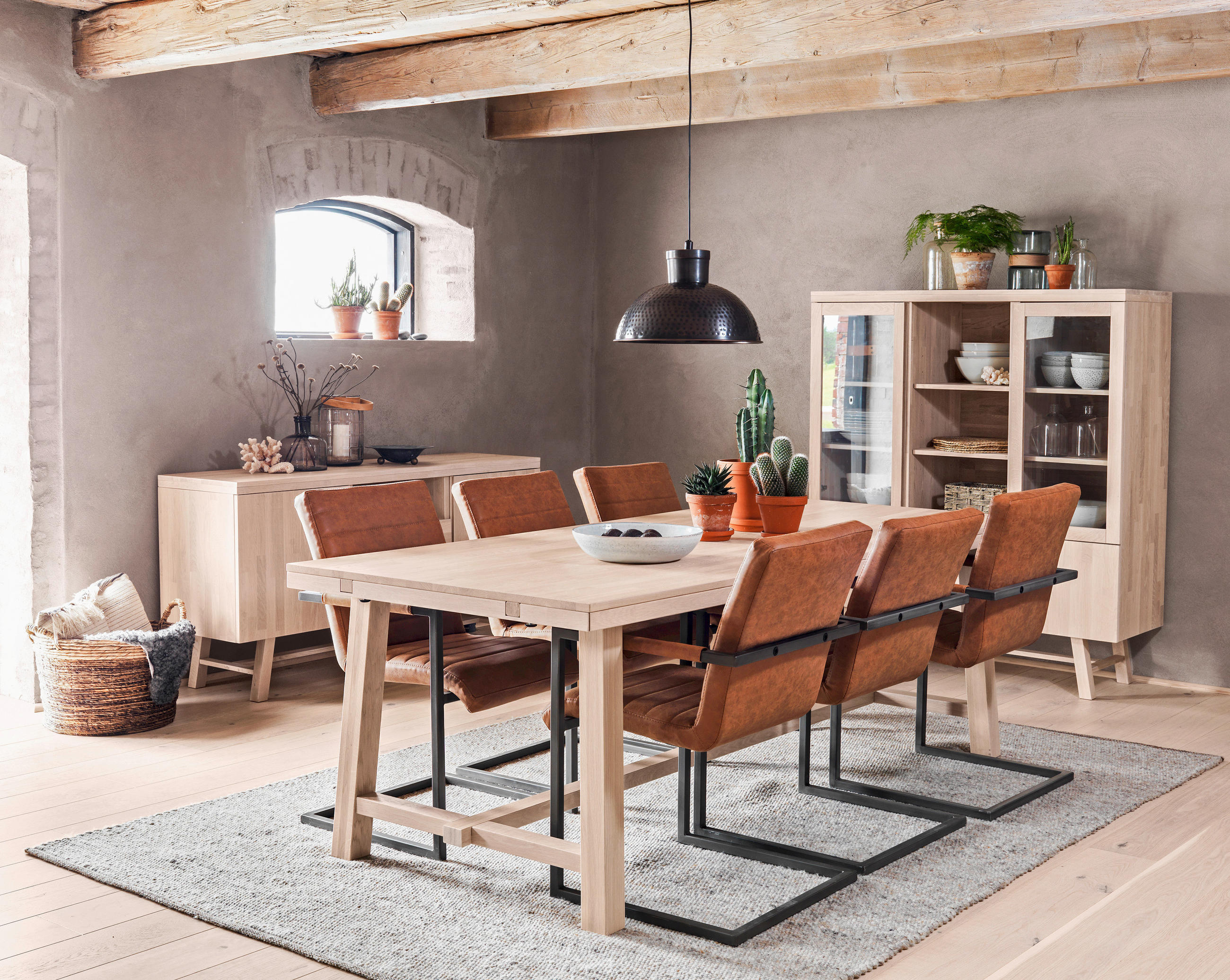 MATBORD i trä 220/95/76 cm   - naturfärgad, Klassisk, trä (220/95/76cm) - Rowico