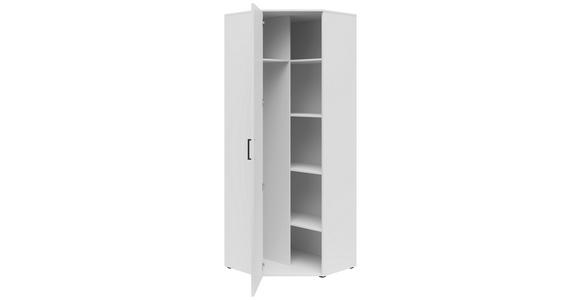 ECKSCHRANK 71,5/195/71,5 cm - Schwarz/Weiß, MODERN, Holzwerkstoff/Kunststoff (71,5/195/71,5cm) - Carryhome
