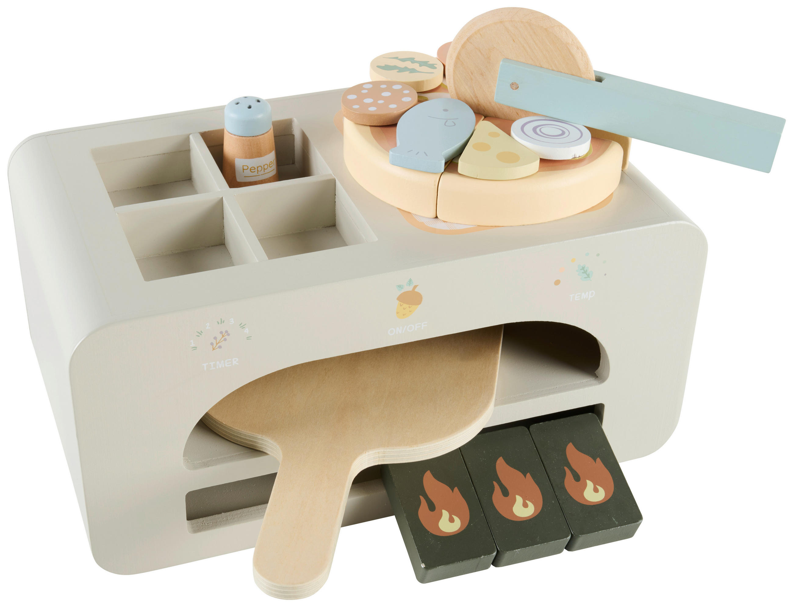 SPIELPIZZA - Multicolor, Basics, Holz/Holzwerkstoff (28,3/16,9/13,3cm) - My Baby Lou