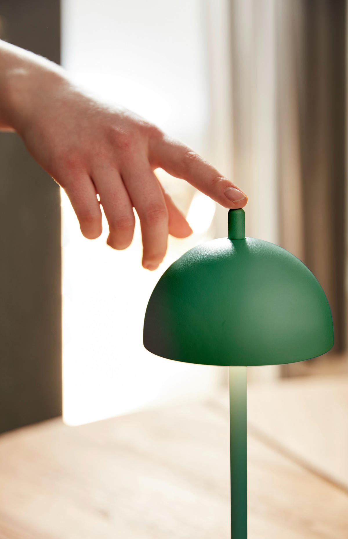 LED AKKU-TISCHLEUCHTE 11/30 cm   - Grün, Design, Metall (11/30cm) - Musterring