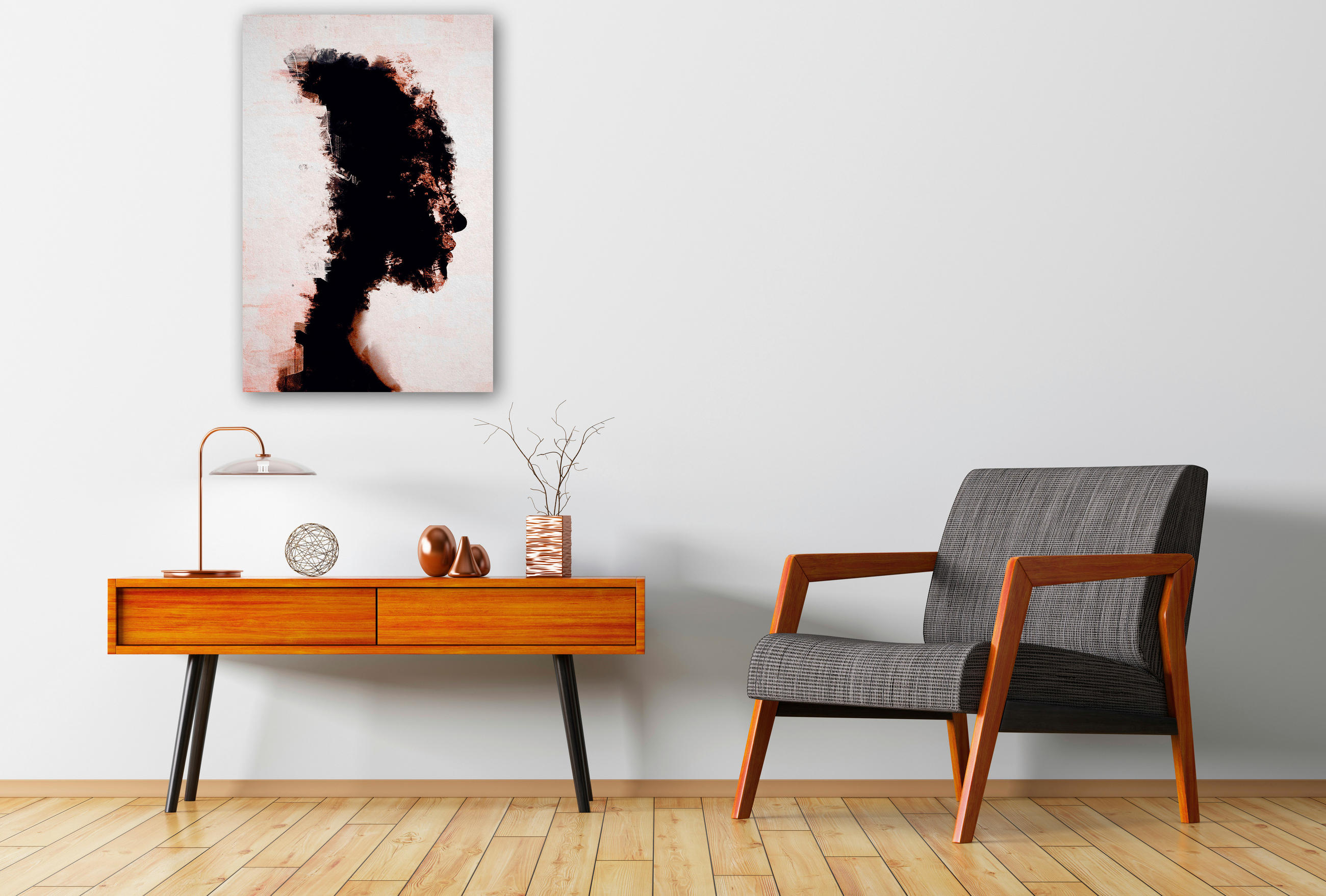 ALUMINIUMBILD Frauen 98/148 cm  - Schwarz/Weiß, Design, Kunststoff/Metall (98/148cm)