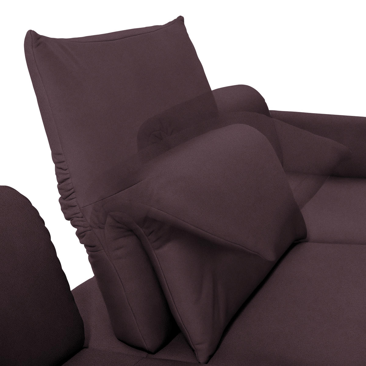 ECKSOFA in Echtleder Dunkelbraun  - Anthrazit/Dunkelbraun, Design, Leder/Metall (308/173cm) - Joop!