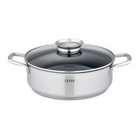 SERVIERPFANNE 28 cm  - Edelstahlfarben, Basics, Metall (28cm) - Johann Lafer