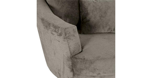 SESSEL in Chenille Dunkelgrau - Dunkelgrau/Schwarz, KONVENTIONELL, Textil/Metall (115/72/115cm) - Carryhome