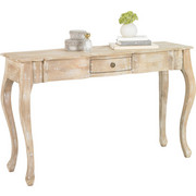 ODKLÁDACÍ STOLEK, mangové dřevo, bílá - bílá, Trend, dřevo (130/80/40cm) - Ambia Home