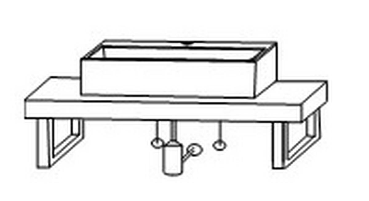 WASCHTISCHKOMBI 61 cm  - Weiß, MODERN, Keramik (61cm) - Novel