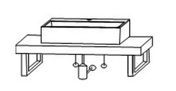 WASCHTISCHKOMBI 61 cm  - Weiß, MODERN, Keramik (61cm) - Novel