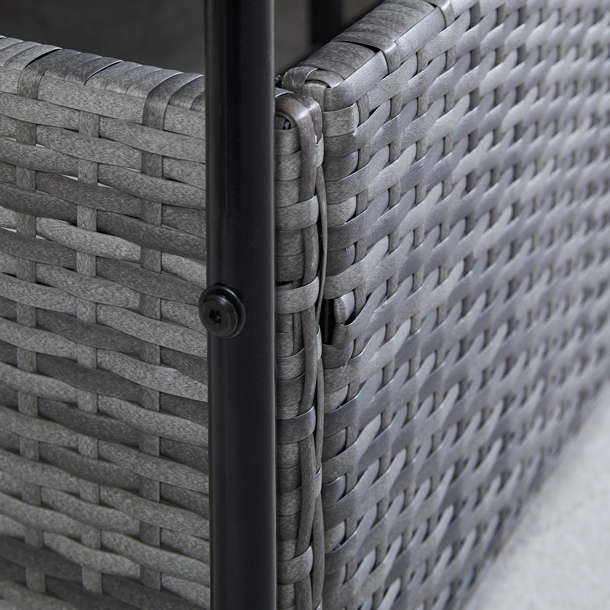 GARTENLIEGE 135/180/197 cm  - Grau, MODERN, Kunststoff/Textil (135/180/197cm) - Ambia Garden