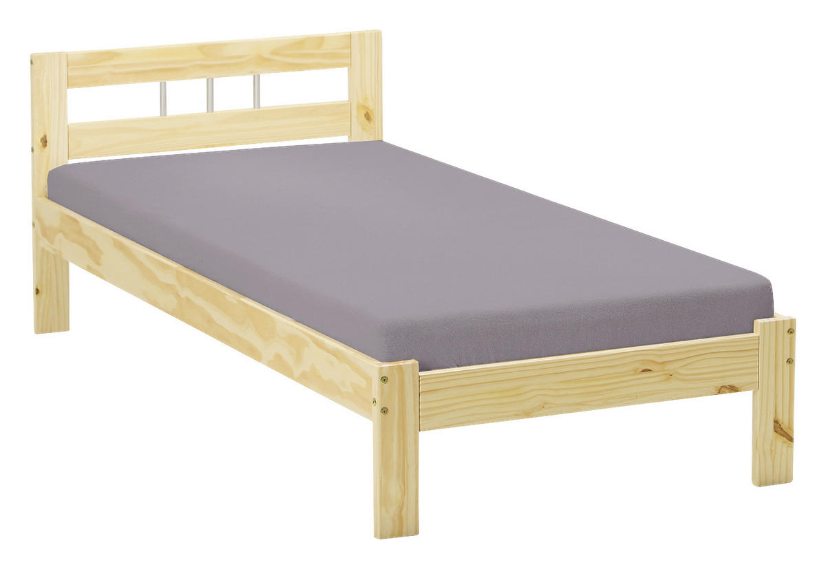 BETT 90/200 cm  in Naturfarben   - Naturfarben, Design, Holz (90/200cm) - MID.YOU