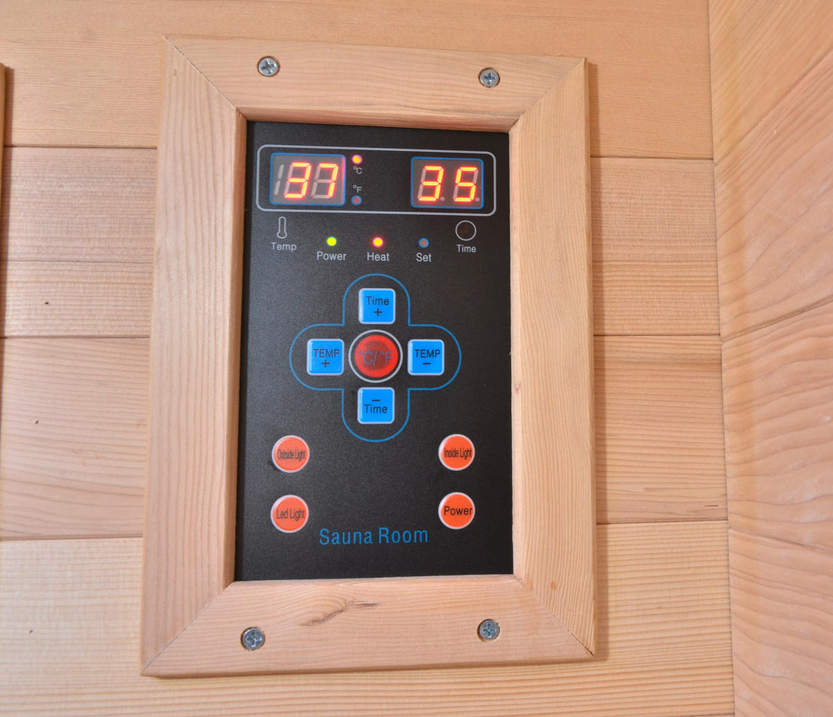 INFRAROTKABINE für 2 Personen  - Braun, Basics, Holz (120/195/120cm) - Sanotechnik