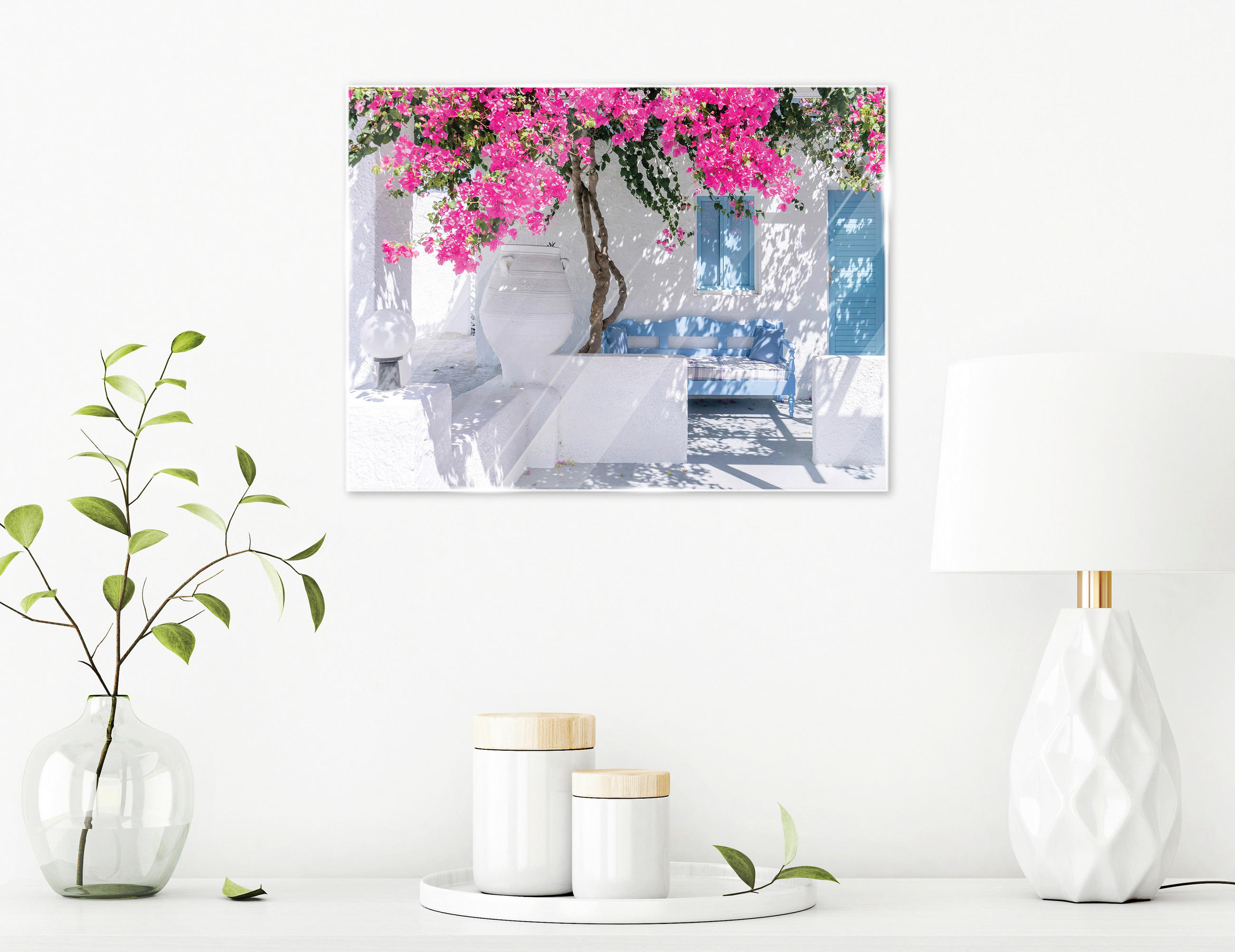 GLASBILD Architektur, Strand & Meer 30/40 cm  - Multicolor, Natur, Glas (30/40cm) - Euroart
