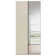 DREHTÜRENSCHRANK 101/235/61 cm,  in Champagner, 2-türig  - Champagner/Graphitfarben, Basics, Glas/Holzwerkstoff (101/235/61cm) - Novel