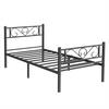 METALLBETT 90/190 cm  in Schwarz  - Schwarz, ROMANTIK / LANDHAUS, Metall (90/190cm) - Boxxx