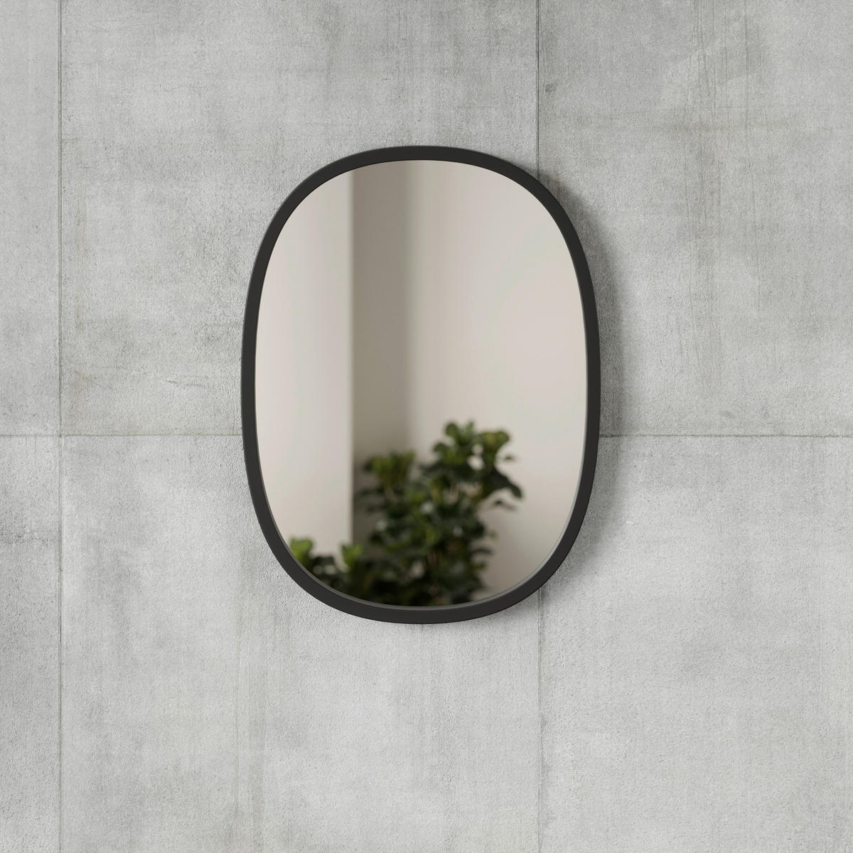WANDSPIEGEL 43/61/3 cm    in rechteckig  - Schwarz, Design, Glas/Kunststoff (43/61/3cm) - Umbra