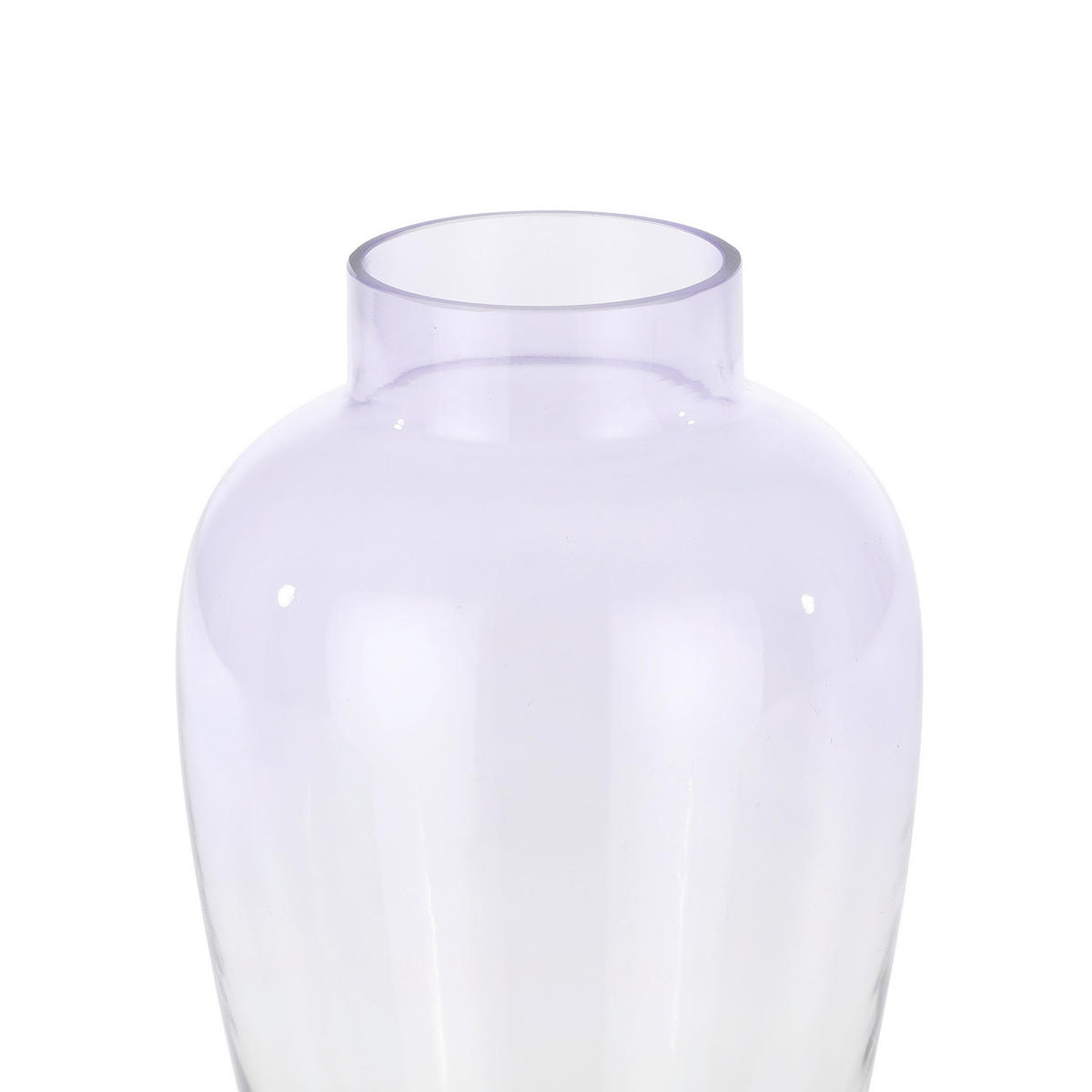 VASE  - Transparent/Lila, LIFESTYLE, Glas (15,5/27cm)