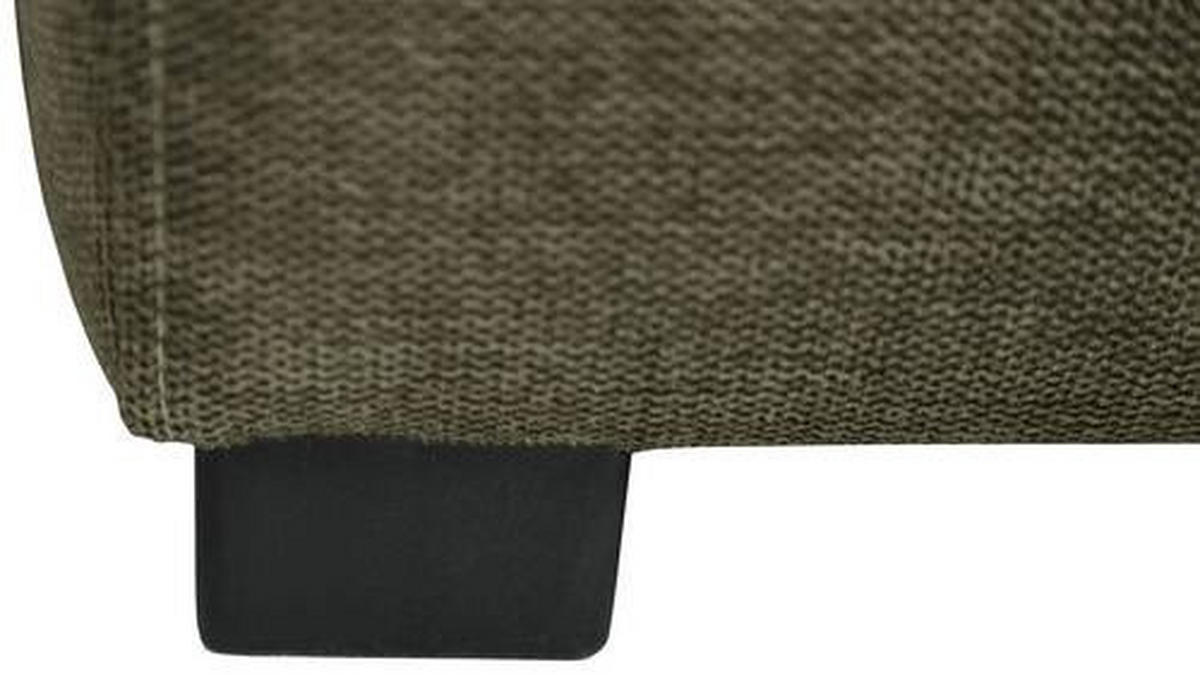 Wohnlandschaft inkl.Funktionen in Webstoff Grün  - Weiss/Schwarz, Lifestyle, Kunststoff/Textil (173/276cm) - Stylife