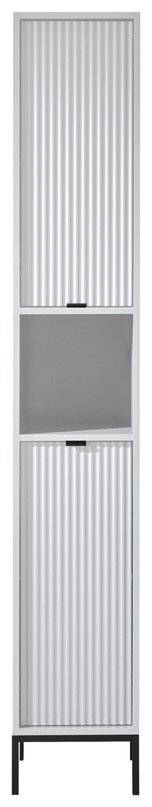 HÖGSKÅP  - vit/antracit, Modern, metall/trämaterial (32/195/32cm) - MID.YOU