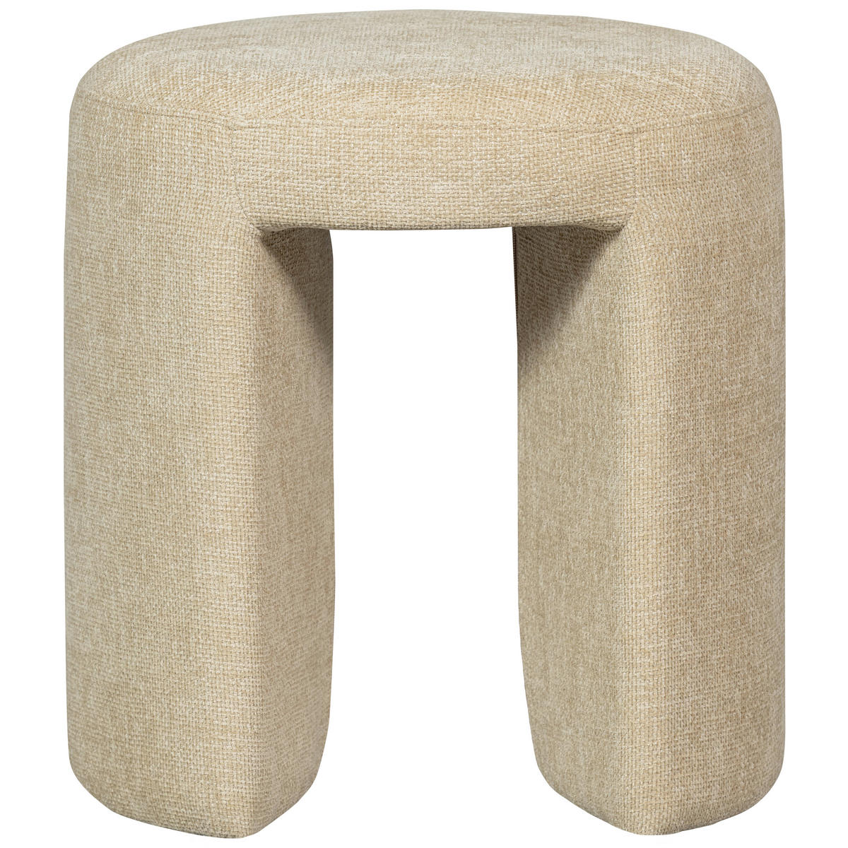 HOCKER in Textil Naturfarben  - Naturfarben, Design, Textil (45/47/45cm) - Livetastic