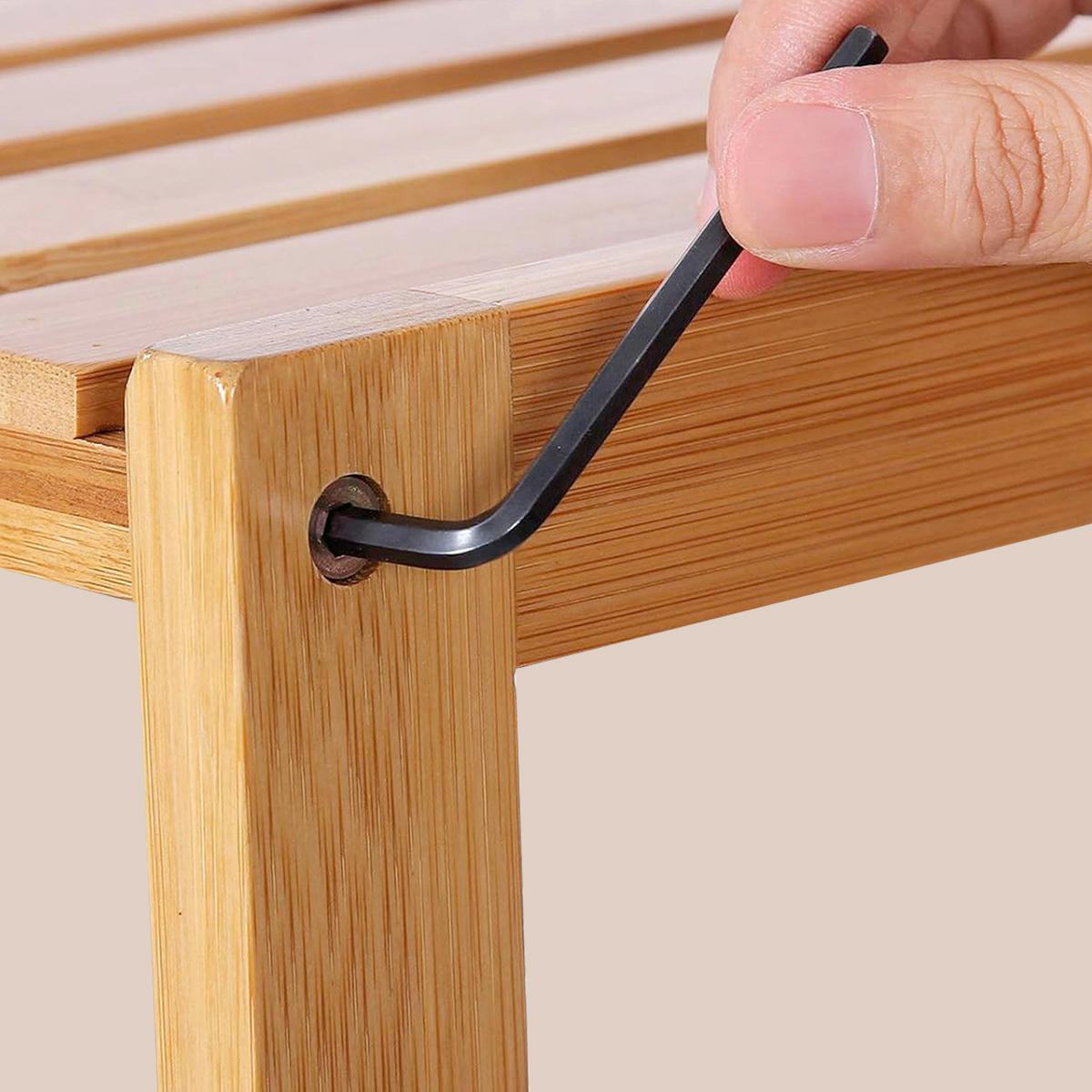 REGÁL DO KOUPELNY, bambus, přírodní barvy - přírodní barvy, Basics, dřevo (60/130/26cm)