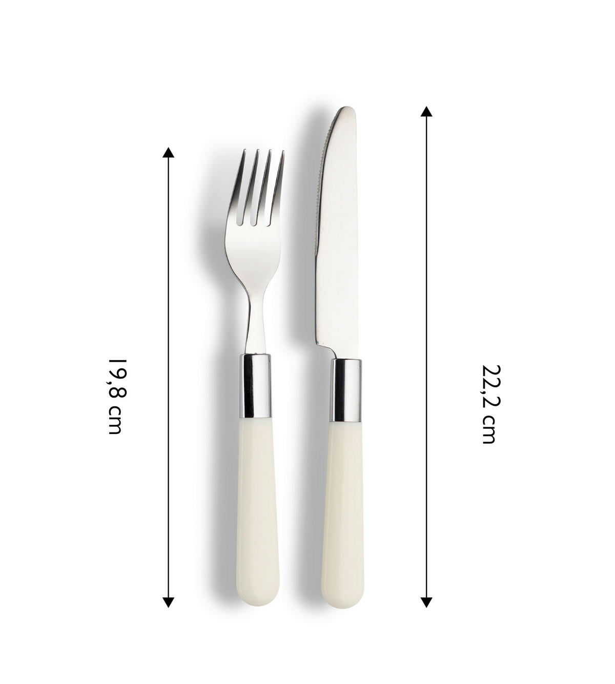 BESTICKSET  16 delar  - cremefärgad, Design, metall/plast - Echtwerk