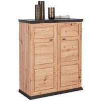 SKRINKA NA TOPÁNKY, farba duba, tmavosivá, 90,2/108,5/38,5 cm - farba duba/antracitová, Lifestyle, kov/kompozitné drevo (90,2/108,5/38,5cm) - Hom`in