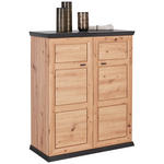 SCHUHSCHRANK  in 90,2/108,5/38,5 cm  - Dunkelgrau/Eichefarben, LIFESTYLE, Holzwerkstoff/Metall (90,2/108,5/38,5cm) - Xora