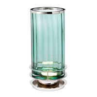 TISCHLEUCHTE - Grün/Nickelfarben, Konventionell, Glas/Metall (17.1/36.4cm) - Elstead Lighting