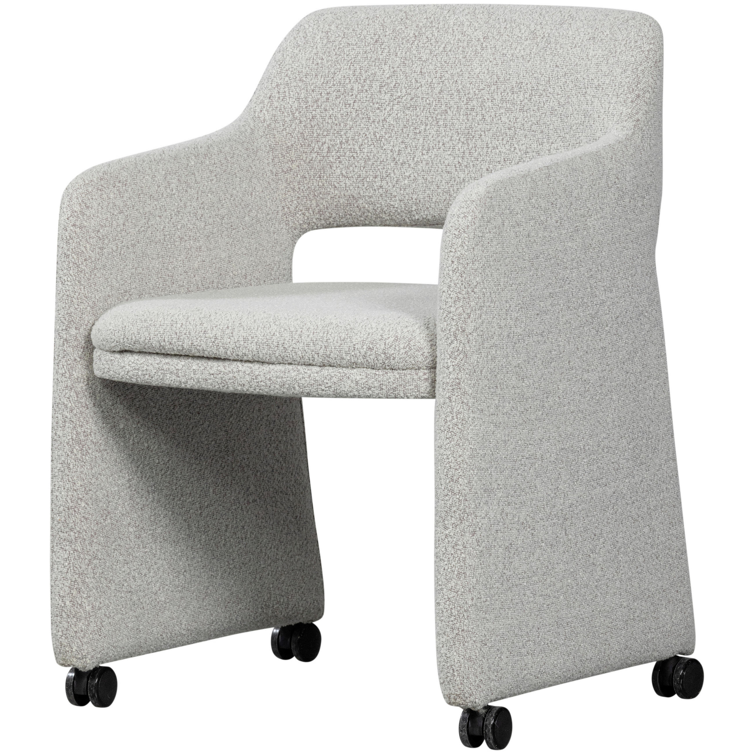 ARMLEHNSTUHL   Bouclé  - Greige, MODERN, Kunststoff/Textil (59/79/58cm) - Livetastic