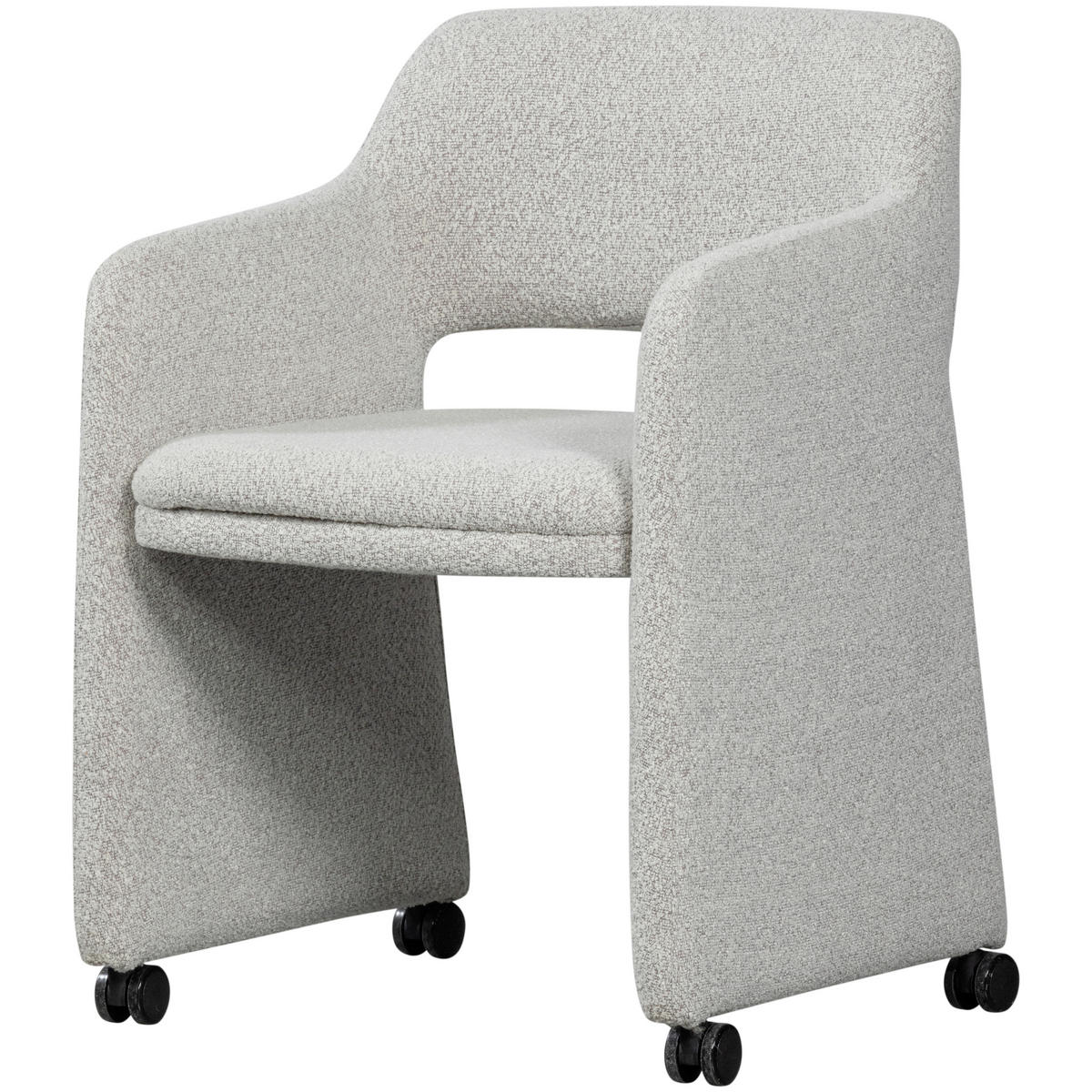 ARMLEHNSTUHL   Bouclé  - Greige, MODERN, Kunststoff/Textil (59/79/58cm) - Livetastic