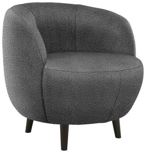 SESSEL Webstoff Grau    - Schwarz/Grau, Design, Holz/Textil (72/72/76cm) - LOOKS by W.Joop