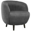 SESSEL in Webstoff Grau  - Schwarz/Grau, Design, Holz/Textil (72/72/76cm) - LOOKS by W.Joop