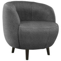 SESSEL in Webstoff Grau  - Schwarz/Grau, Design, Holz/Textil (72/72/76cm) - LOOKS by W.Joop