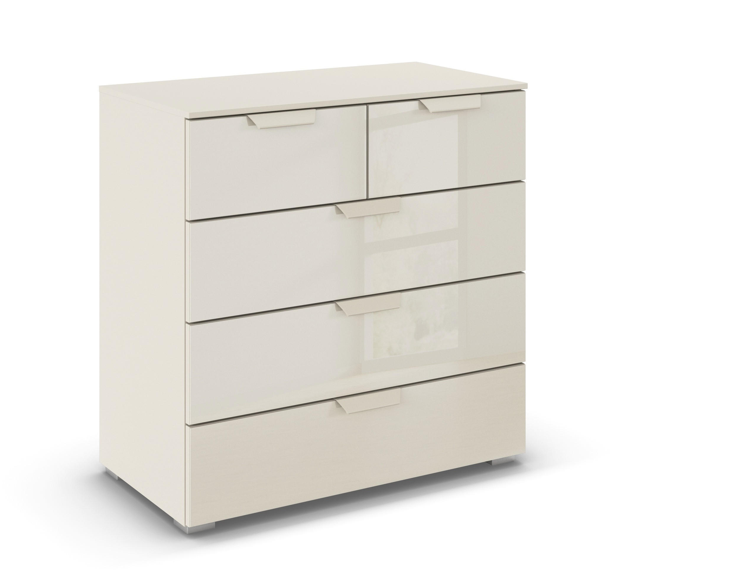 KOMMODE  in 80/81/42 cm  - Champagner, Design, Glas/Holzwerkstoff (80/81/42cm) - Carryhome
