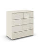 KOMMODE  in 80/81/42 cm  - Champagner, Design, Glas/Holzwerkstoff (80/81/42cm) - Carryhome