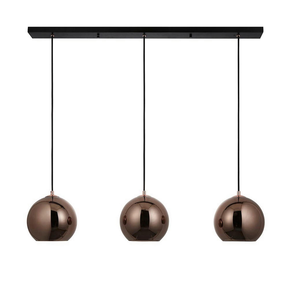 HÄNGELEUCHTE 100/20/35-142 cm  - Kupferfarben, Basics, Glas (100/20/35-142cm) - ENDON