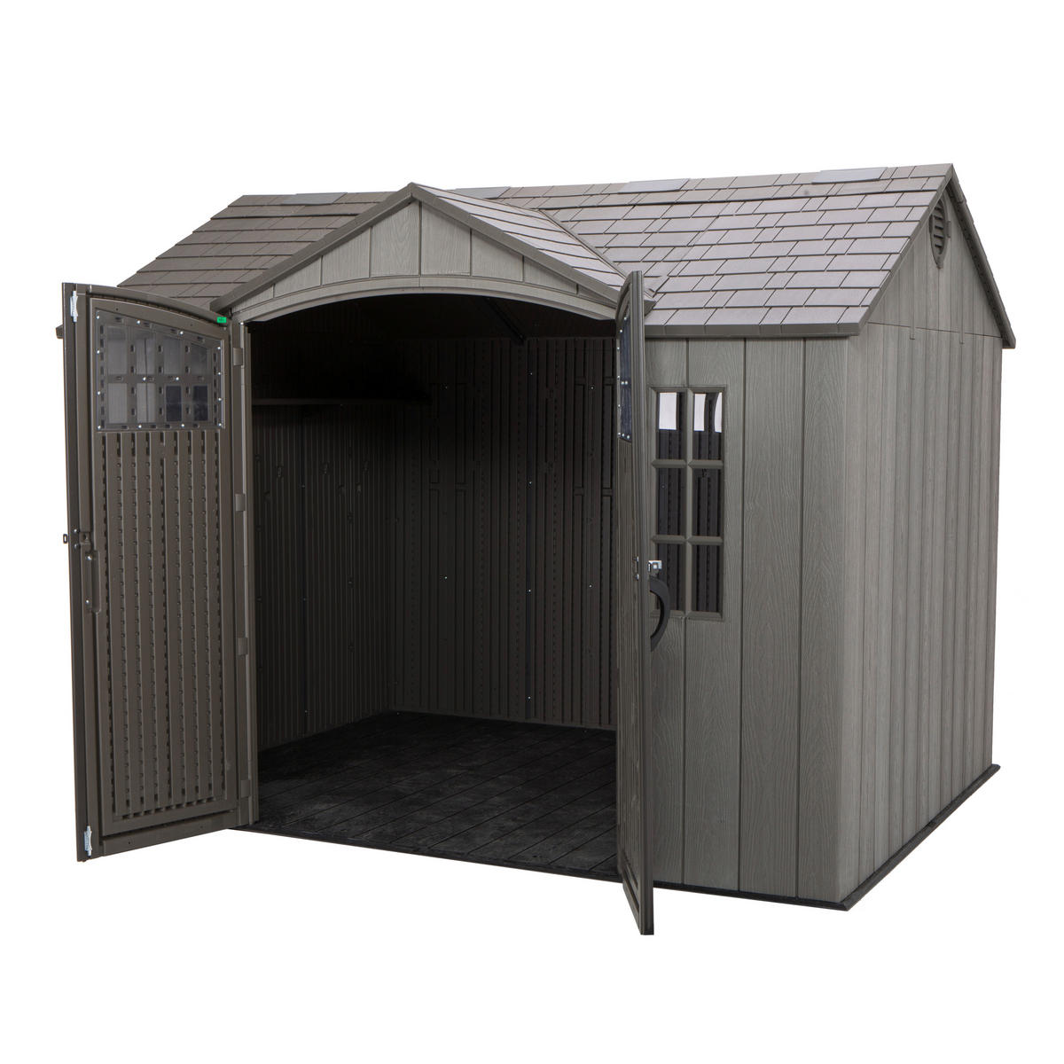 GERÄTEHAUS 305/244/244 cm  - Dunkelgrau, Basics, Kunststoff (305/244/244cm)