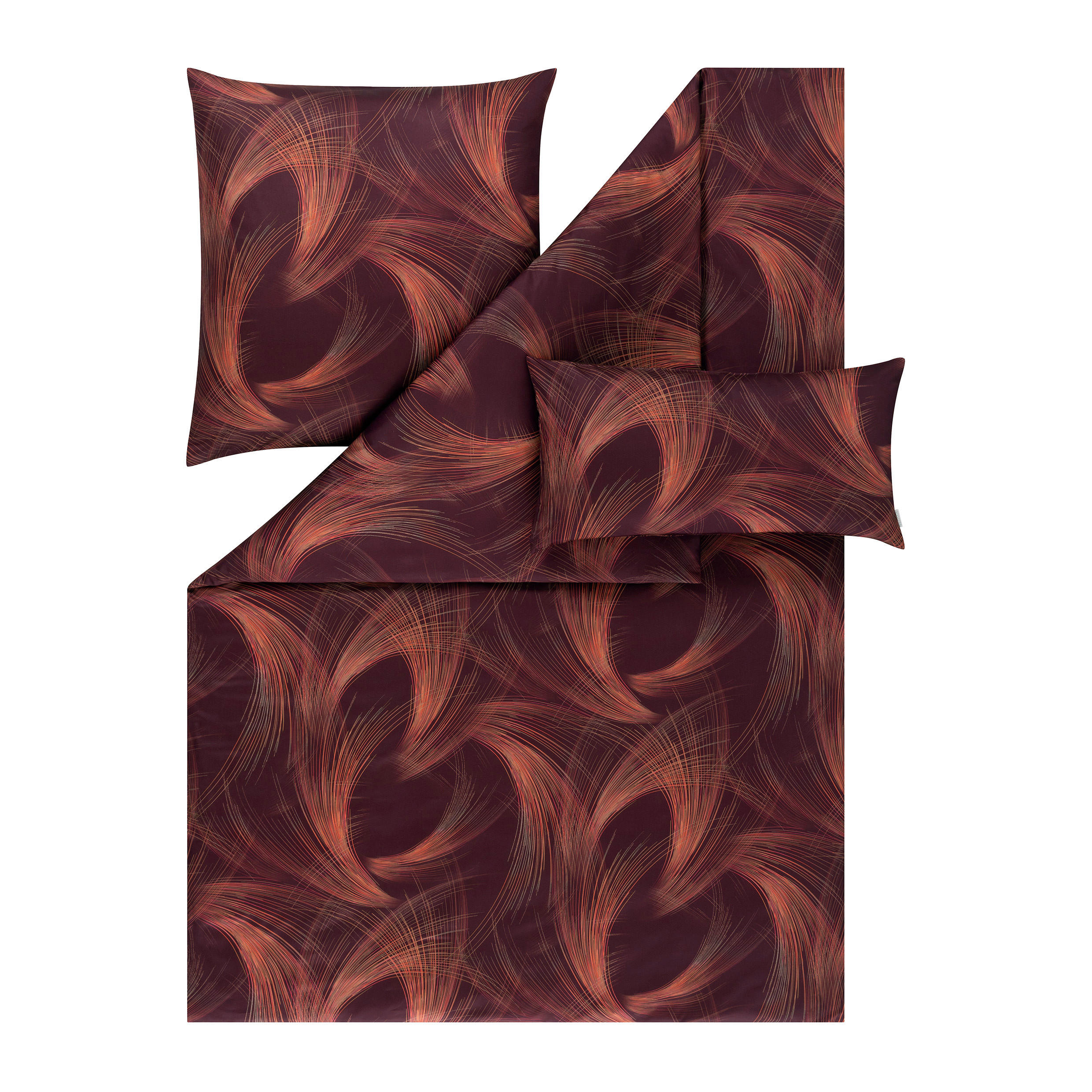 BETTWÄSCHE Atelier Makosatin  - Rot, Design, Textil (135cm) - Estella